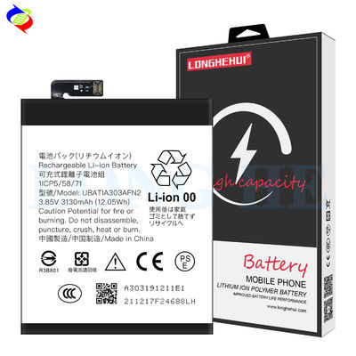 Bateria recarregável de telefone móvel 3130mAh Capacidade UBATIA303AFN2 para Sharp Zero 2