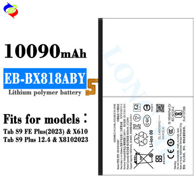 Bateria de mesa EB-BX818ABY para Tab S9 FE Plus 2023 X610 Tab s9 plus 12.4 x8102023