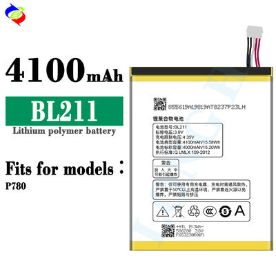 4100mAh BL211 Bateria de telemóvel Para lenovo P780