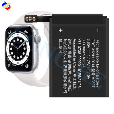 Bateria de relógio de alta qualidade A2327 para iWatch Series 6 44mm 3.85V 303.8mAh bateria