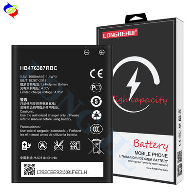 Bateria de telemóvel HB476387RBC 3.8V 3000mAh para B199 G750-U10 G750-T01 G750-T00