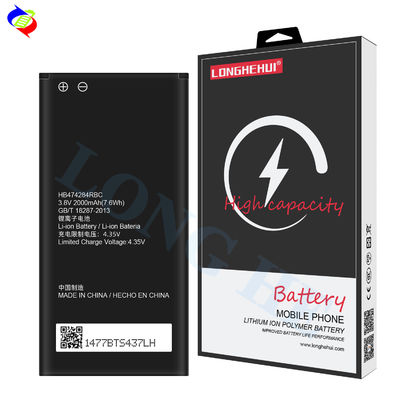 2000mAh Bateria de polímero de lítio HB474284RBC 4.35V para Huawei C8816 G521 G620