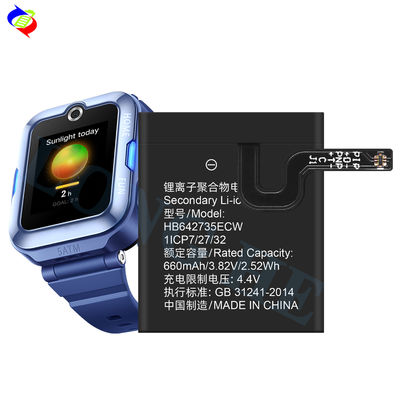 Bateria de polímero de iões de lítio HB642735ECW para Huawei Little K2 Kids Watch 3 3S 3X 3 Pro novo