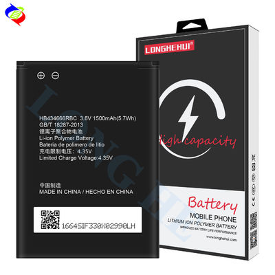 Fábrica chinesa 3.8V 1500mAh Bateria HB434666RBC Para Huawei E5573s-806 E-606 E5577 Bateria de lítio recarregável