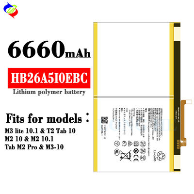 Bateria de 6660mAh HB26A5I0EBC MediaPad M3 Lite 10 Tab para bateria Huawei MediaPad T2 10.0 Pro