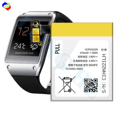 Bateria de substituição original de alta qualidade V700 SM-V700 315mAh para Samsung Gear1 B030FE/Gear V700 bateria
