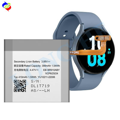 Bateria de lítio-polímero EB-BR910ABY 3.88V 398mAh Bateria de lítio-polímero para Galaxy Watch 5 SM-R915F SM-R905F
