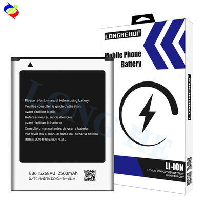 100% nova bateria recarregável de íons de lítio EB615268VU para Samsung Note 1 GT N7000 I9220 N7005 I9228 I889 I717 2500mAh 3.7V